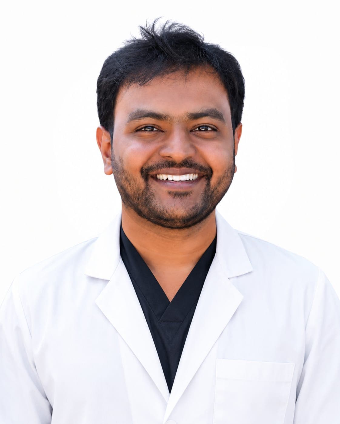 Dr. Kuppala Venkata Sreekanth, professional headshot in a white lab coat